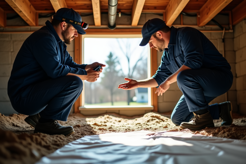 crawl space workers