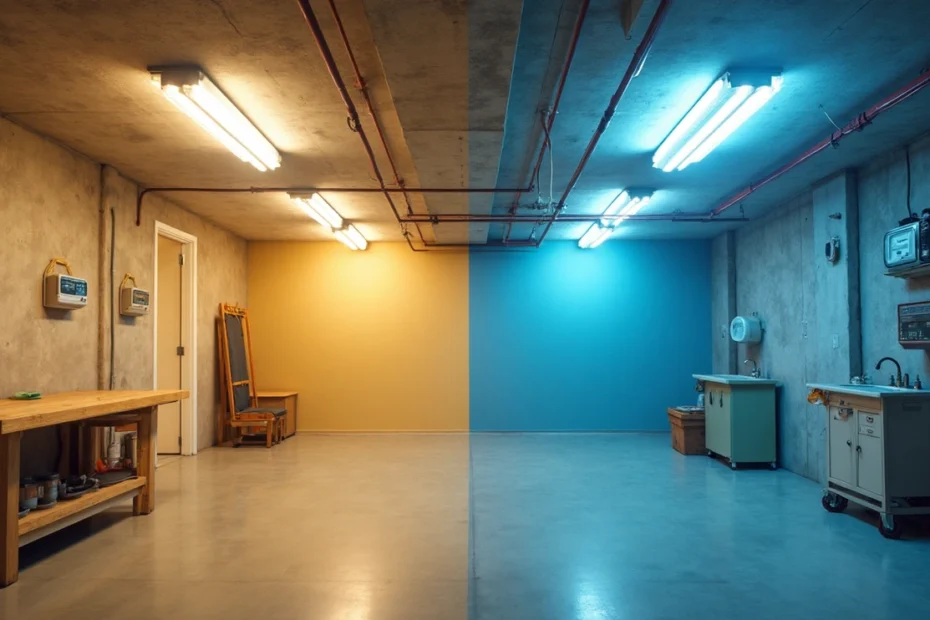 Basement Lighting Showdown: LED vs Fluorescent Energy Costs Revealed