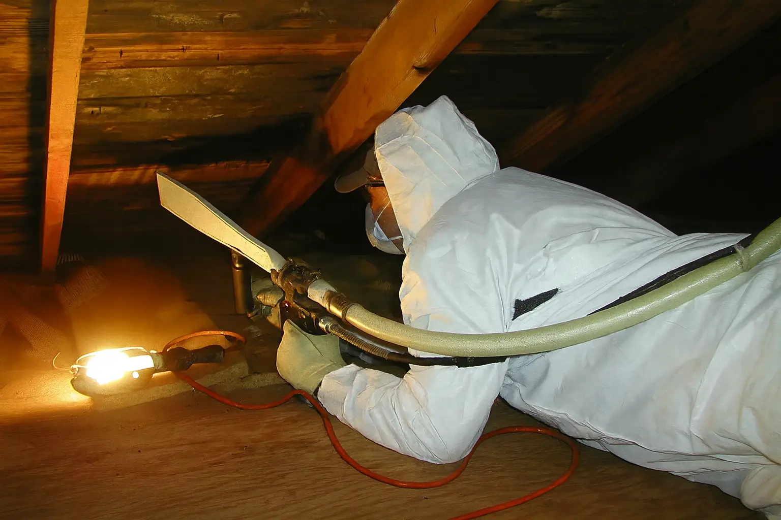 Dry ice blasting to remove mold from wood framing